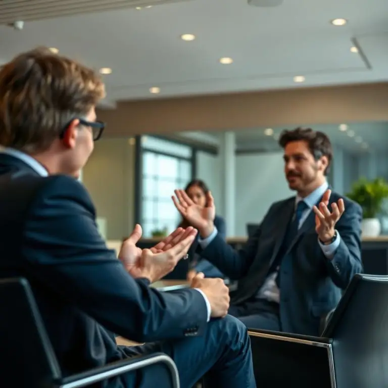 body language in a job interview